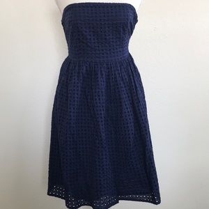 Old Navy Strapless Eyelet Midi Dress Size 6